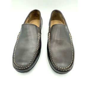 Geox Respira Shoes Mens Leather Driving Loafers Brown Size 6 Retail $300